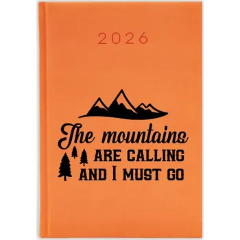 Kalendář Knižkový kalendář 2026 A5 oranžový