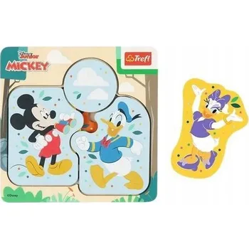 Puzzle Puzzle dřevěné Mickey Mouse & Friends 6 dílků TREFL /Trefl