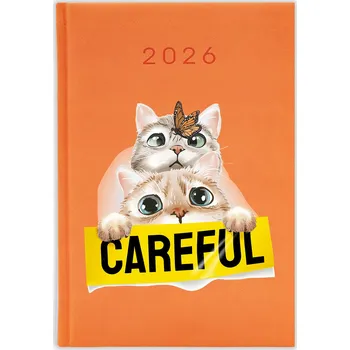 Kalendář Knižkový kalendář 2026 A5 FunnyCase modrý