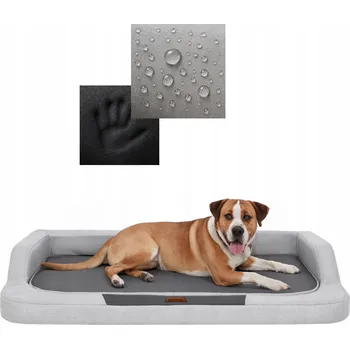 Pelíšek pro psa Ortopedický pelíšek pro psy Hobbydog černý 120 cm x 80 cm