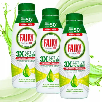 Elektrický zubní kartáček Fairy Platinum Deep Cleansing Gel do myčky Citrón 3x 900ml 150 praní