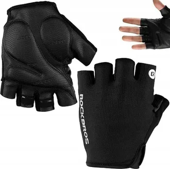 Cyklistické rukavice Cyklistické rukavice bez prstů na kolo, látkové Rockbros