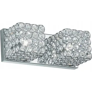 Nástěnné svítidlo Nástěnné/stropní svítidlo Kinkiet Admiral AP2 chrom, křišťál - Ideal Lux
