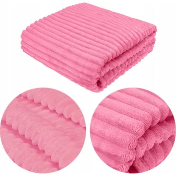 deka Fleecová deka Silný Fleece VLNA 220x240 pudrová růžová