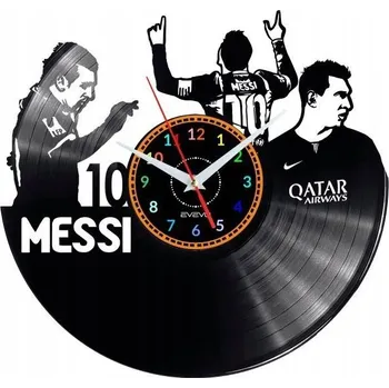 Hodiny LIONEL MESSI BARCELONA HODINY NÁSTĚNNÉ DEKORATIVNÍ MODERNÍ VINYLOVÁ DESKA