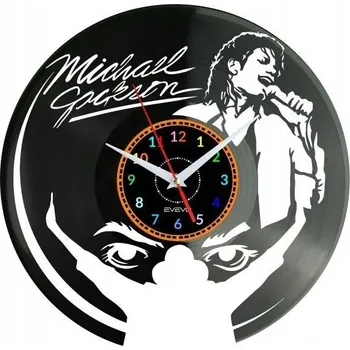 Hodiny MICHAEL JACKSON HODINY NÁSTĚNNÉ DEKORATIVNÍ MODERNÍ VINYLOVÁ DESKA VINYL N