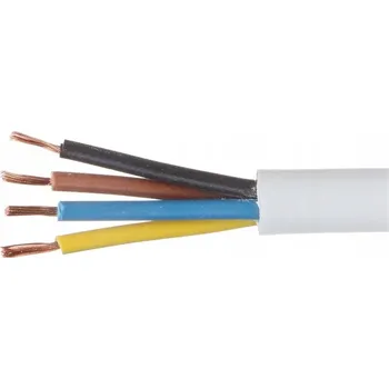 elektrický kabel Kulatý elektrický kabel, flexibilní (šňůra) OMY Zamel 4 x 0,75