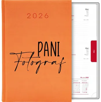 Kalendář Knižkový kalendář 2026 A5 oranžový