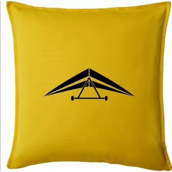 Polštář Rogalo jednoduché - Polštář 50x50 - 50x50 - Pouze potah ( Žlutá )