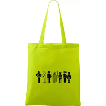 SW - Postavičky - Taška bavlněná - 42 x 38 cm ( Limetková )