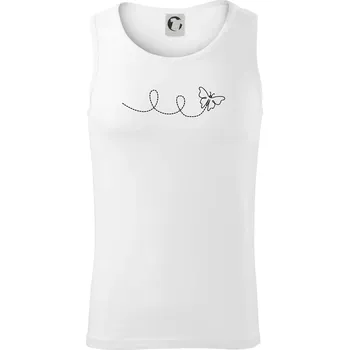 Dráha letu motýla - smyčka - Tílko pánské Core - 2XL ( Bílá )