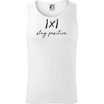 Absolutní hodnota - stay positive - Tílko pánské Core - XL ( Bílá )