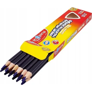 Pastelka INSPIRIA TROJHRANNÁ PASTELKA TUŽKOVÁ JUMBO BALENÍ 12 KUSŮ BARVA FIALOVÁ