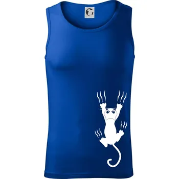 Kočka visící - Tílko pánské Core - XL ( Královská modrá )