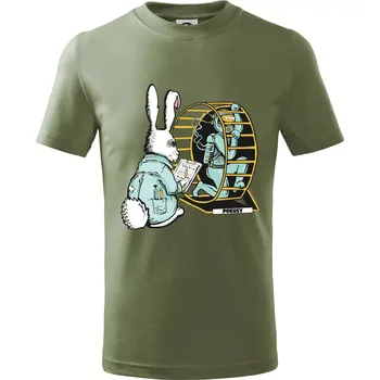 Pokusy na lidech (Pecka Design) - Tričko dětské bavlněné - 122 cm/6 let ( Khaki )