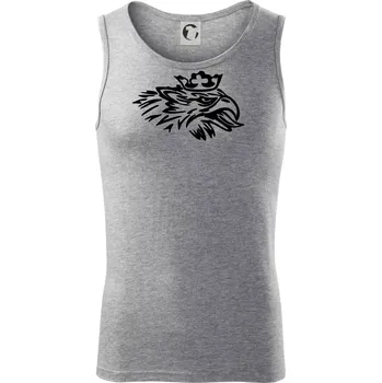 Rozezlený orel - Tílko pánské Core - L ( Tmavě šedý melír )