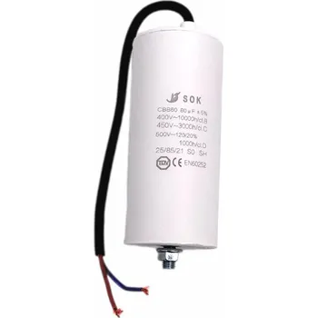 Kondenzátor Kondenzátor rozběhový 80mF-kabely TC886HS