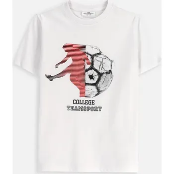 Chlapecké oblečení Dětské bavlněné tričko Coccodrillo ZC5143225VBA bílá 00X, vel. 134