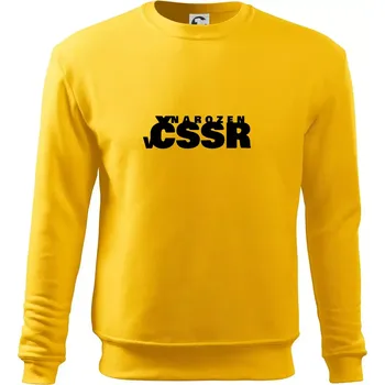 Pánská mikina Nápis - Narozen v ČSSR - Mikina Essential pánská - XL ( Žlutá )