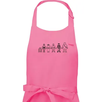 Kuchyňská zástěra SW - Postavičky IV řada - Dámská zástěra na vaření - Univerzální velikost ( Růžová )
