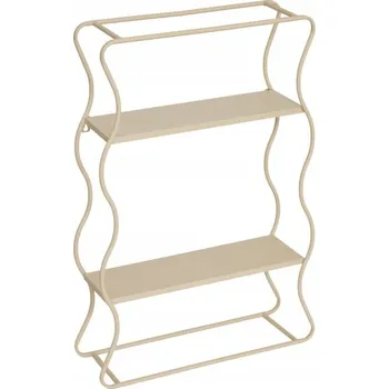 police Kovová police Atmosphera 40 x 12 cm, béžové odstíny