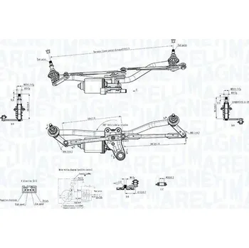 Posilovač řízení Magneti Marelli 064351764010 Čištění skla
