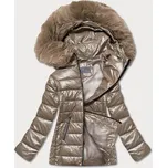 Prošívaná dámská bunda ve velbloudí barvě s'west (b8057-12) odstíny béžové L (40)