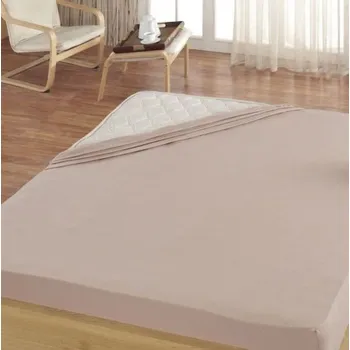 Prostěradlo Matějovský Prostěradlo Světle hnědé Jersey 100x200