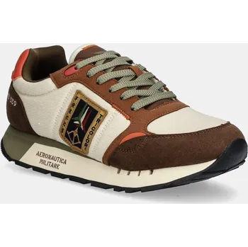 Pánské tenisky Tenisky Aeronautica Militare SNEAKERS pánské, hnědá barva, 252SC0292UCT03547 252SC0292UCT03547.94709 88X, EUR 43