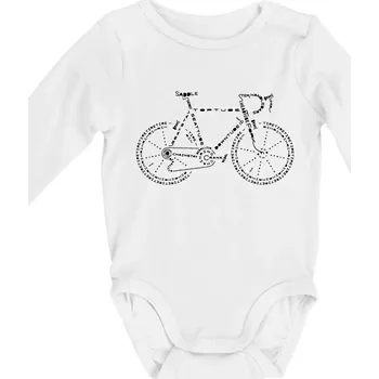 Kojenecké oblečení Kolo názvy - Body kojenecké s dlouhým rukávem - Dlouhý r. do 3 měs ( Bílá )