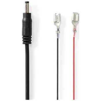 Nedis WCPC2012BK - Napájecí kabel| F1 | DC Zásuvka | Přímý | Přímý | Měď | 2.00 m | Kulatý | PVC | Černá | Dárkový Box