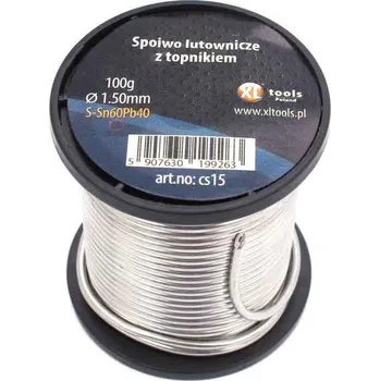 Páječka Pájka měkká Sn60Pb40, průměr 1,5 mm, 100 g, tavidlo SW26, XL-TOOLS