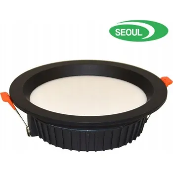 LED Stropní Svítidlo Karel 20W 2700K černé SEOUL
