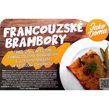 Hotové jídlo Jako Doma Francouzské brambory s uzeným masem 430g