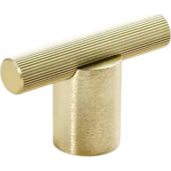 Nábytkové kování ÚCHYTKA RELING NÁBYTKOVÁ ÚCHYTKA LINO GOLD T-BAR HVYT MODERNÍ VYSOKÁ