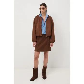 Dámská sukně Sukně Medicine béžová barva, mini RW25-SDD402 80X, vel. XS