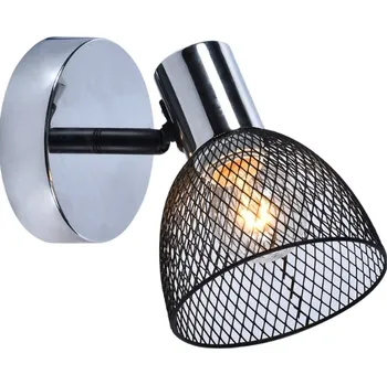 Nástěnné svítidlo Nástěnné svítidlo Lampex černé, stříbrné, patice E14, 60 W