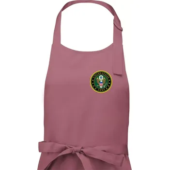 Kuchyňská zástěra United States Army barevné - Pánská zástěra na vaření - Univerzální velikost ( Starorůžová )