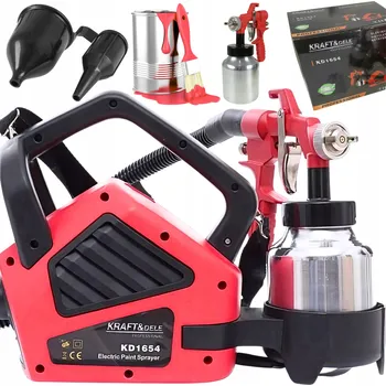 Stříkací pistole Stříkací pistole na malování 600W 1L KD1654 regulace trysky