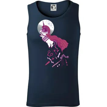 Drsný jednorožec (Pecka design) - Tílko pánské Core - XL ( Námořní modrá (velmi tmavá - téměř černá) )