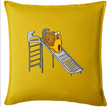 Polštář To bude ale drsný nářez (Pecka Design) - Polštář 50x50 - 50x50 - Pouze potah ( Žlutá )