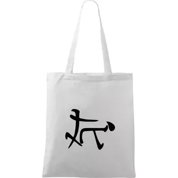 Čínský symbol - soulož - Taška bavlněná - 42 x 38 cm ( Bílá )