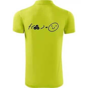 Pánská košile Matematická funkce - káva - Polokošile Victory sportovní (dresovina) - M ( Limetková )