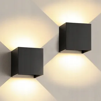 Nástěnné svítidlo 2X Nástěnné Svítidlo do Obýváku Chodby LED Nástěnka NAHORU A DOLŮ MODERNÍ IP65 12W