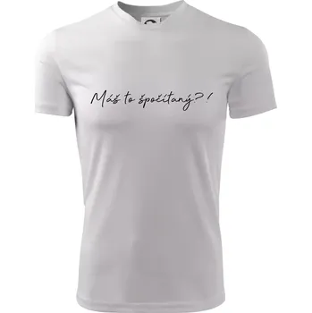 Chlapecké tričko Matematika - máš to spočítaný - Dětské triko sportovní (dresovina) - 122 cm/6 let ( Bílá )