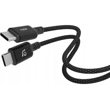 Datový kabel Kabel Adam Elements USB typ C – USB typ C 1,2 m černý