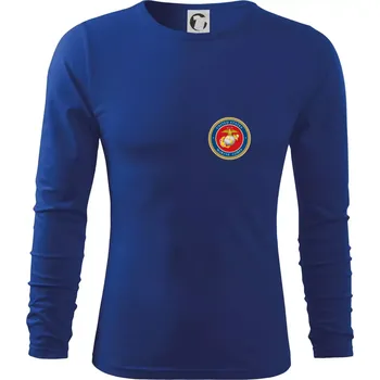 Pánská móda United States Marine Corps barevné - Triko s dlouhým rukávem FIT-T long sleeve - M ( Královská modrá )