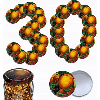 Sklenice Šroubovací Víčka na sklenice, deklíky, pokličky, šroubovací víčka 82mm 30 ks VZOR Y