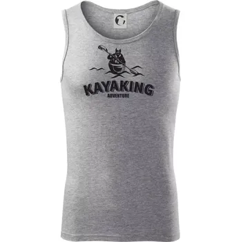 Kayaking adventure - Tílko pánské Core - S ( Tmavě šedý melír )