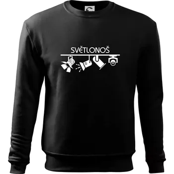 Osvětlovač - světlonoš - Mikina Essential dětská - 146 cm/10 let ( Černá )